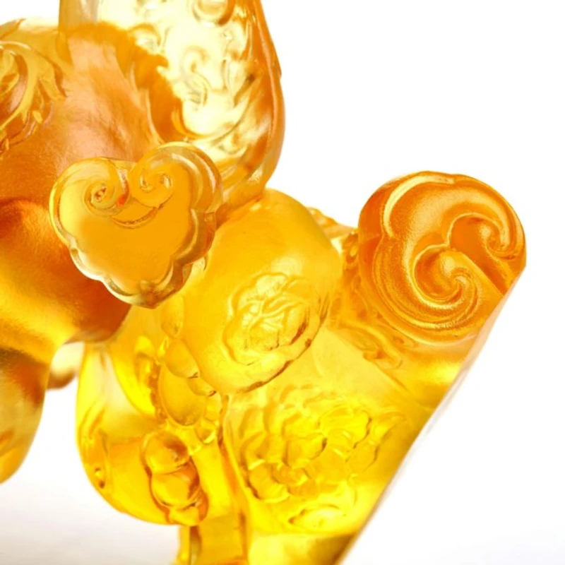 Crystal Elephant Sculpture, Lucky Little Elephant