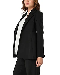 Women's Tailored Maternity Workwear Blazer Italian Stretch Suiting Fabric