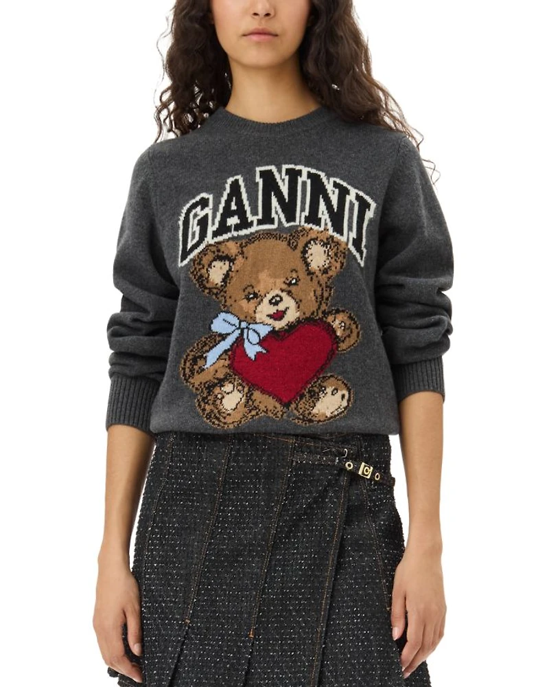 Graphic Bear Pullover Sweater