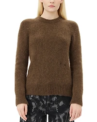 Ganni Crewneck Long Sleeve Sweater