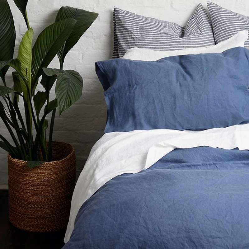 Linen Blend Duvet Cover, King