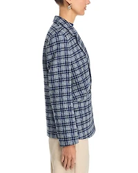 Check Double Breasted Blazer