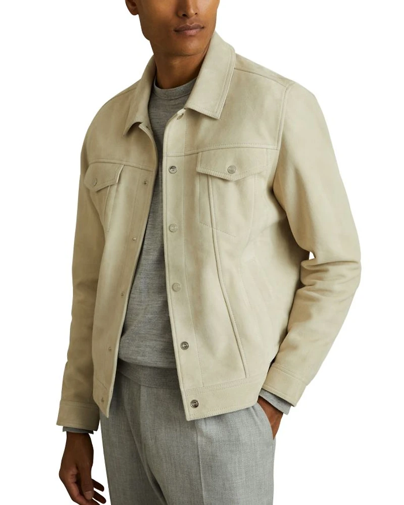 Eden Suede Trucker Jacket