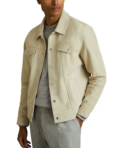 Eden Suede Trucker Jacket