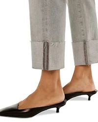 Patti High Rise Ankle Straight Jeans Light Smoke