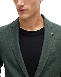 Hanry Stretch Hopsack Unstructured Slim Fit Sport Coat