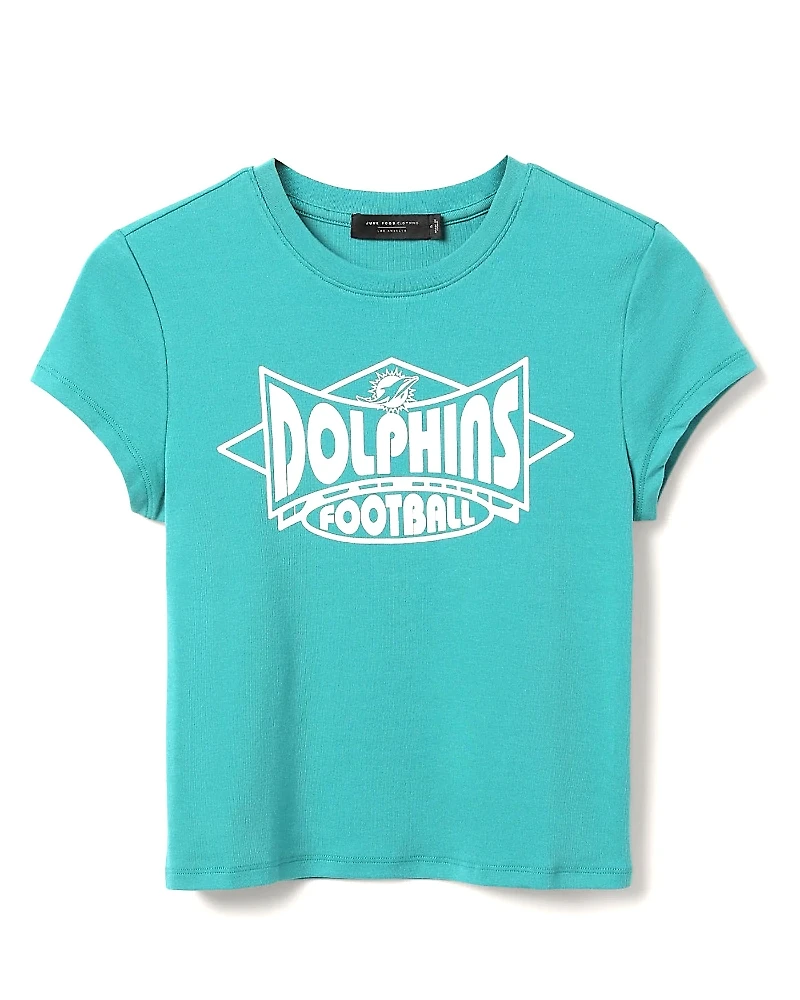 Junk Food Clothing Women's Nfl Miami Dolphins Baby Tee