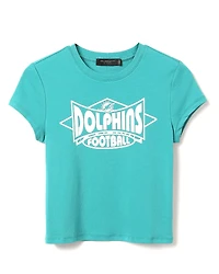 Junk Food Clothing Women's Nfl Miami Dolphins Baby Tee