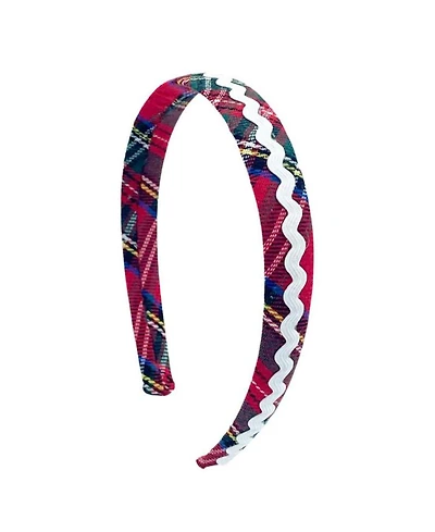 Girls' Scottie Stewart Plaid Ric Rac Headband - Little Kid, Big Kid
