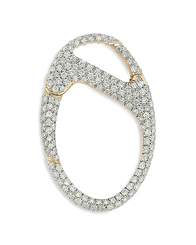 Walters Faith 18K Rose Gold Diamond Pave Charm Holder Pendant