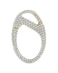 Walters Faith 18K Rose Gold Diamond Pave Charm Holder Pendant