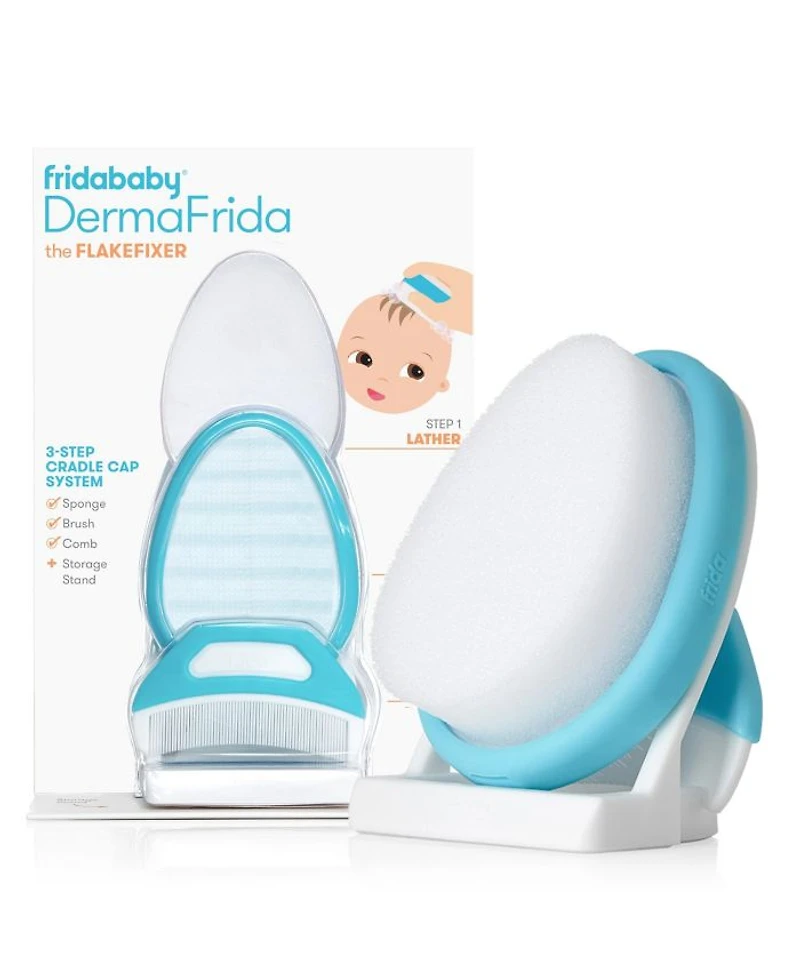 DermaFrida the FlakeFixer the 3-Step Cradle Cap System