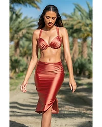 Goddess Draped Bikini Top