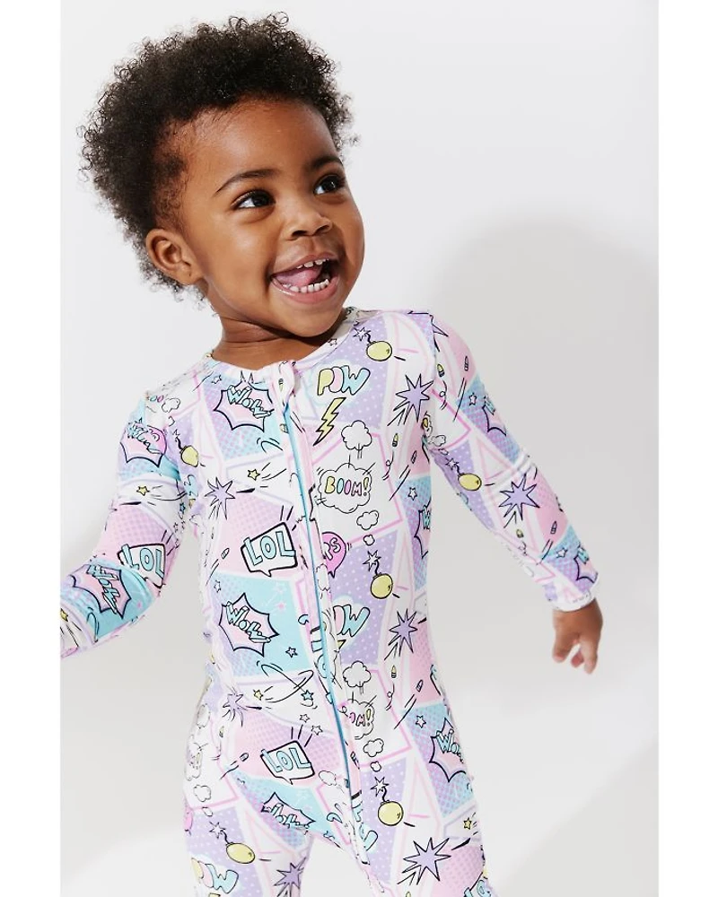 Girls' Comic Convertible Footie - Baby