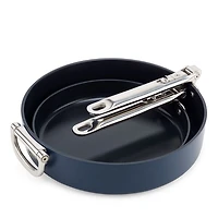 Space Saving 3-Piece Essential Cookware Set with Folding Handles