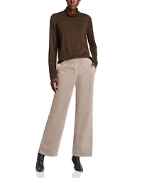 Cotton Corduroy Wide Leg Pants