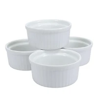 Porcelain 4.5 oz. White Ramekins, Set of 4
