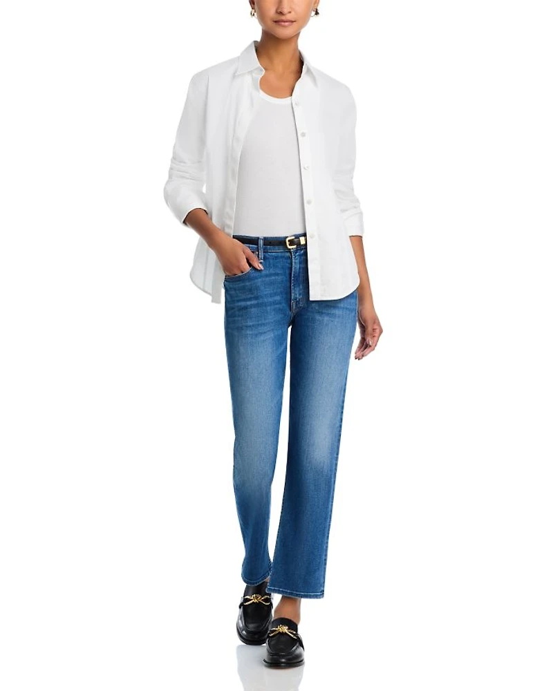 the Outsider High Rise Ankle Jeans Connect Dots