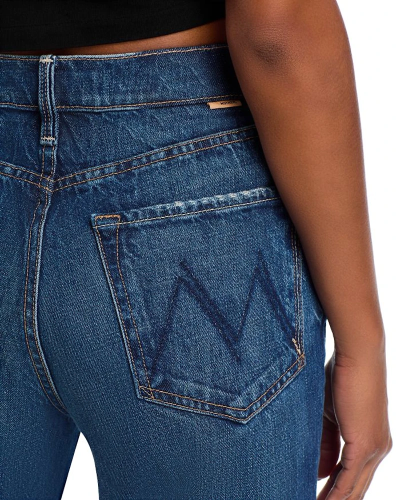 The Rambler High Rise Ankle Straight Jeans Well Stacked