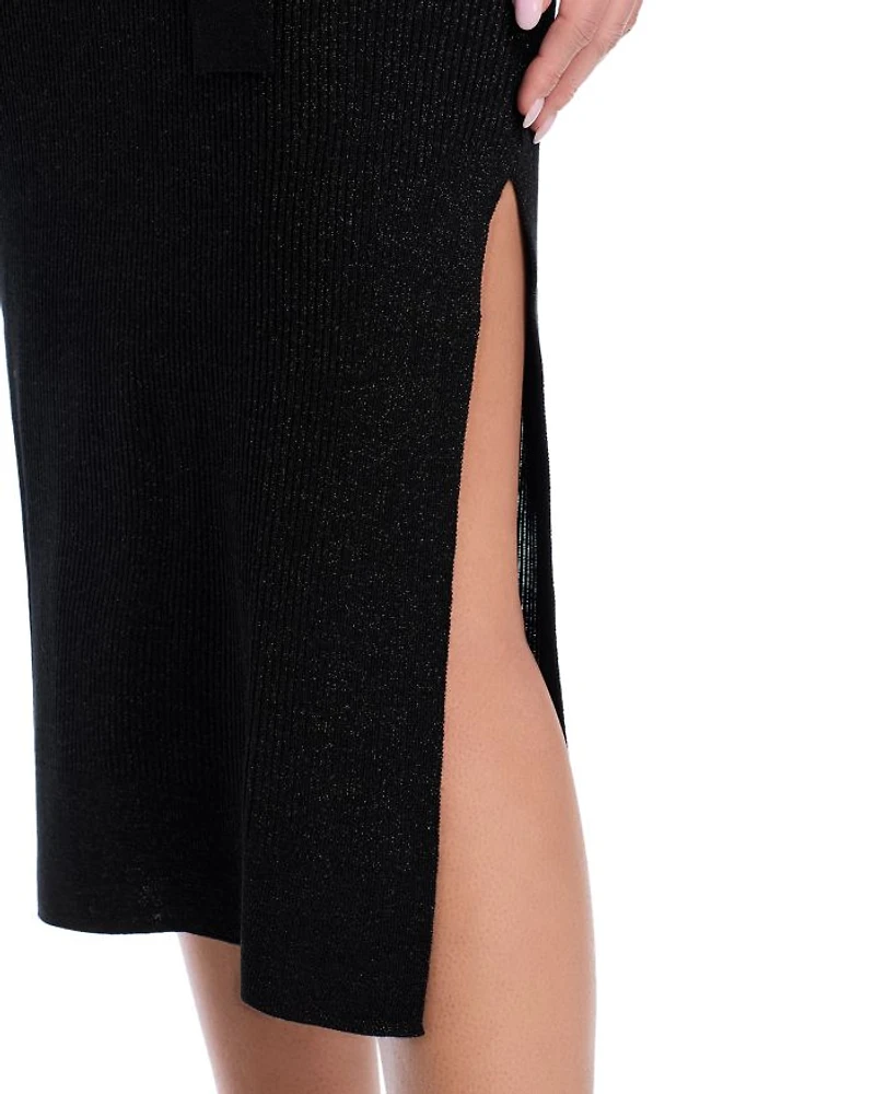 Zoelle Ribbed Turtleneck Dress