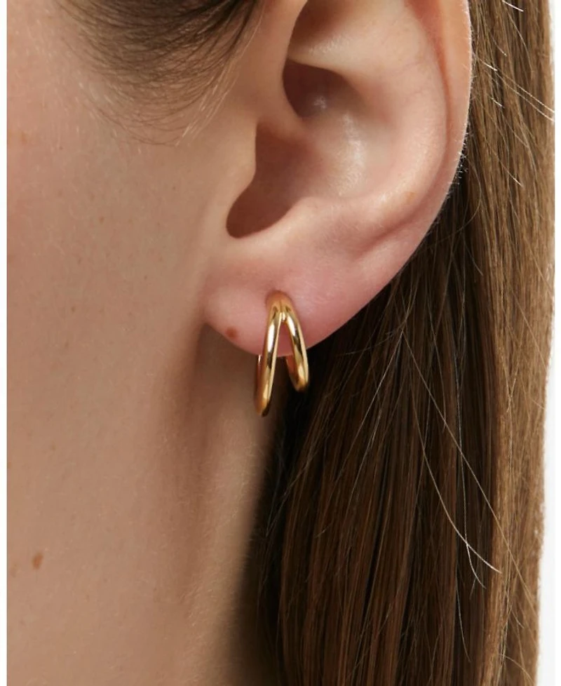 Double Hoop Earrings - Scarlett