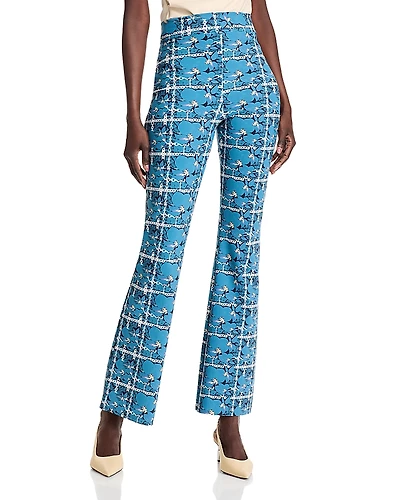 Chiara Boni La Petite Robe Printed High Rise Flared Pants