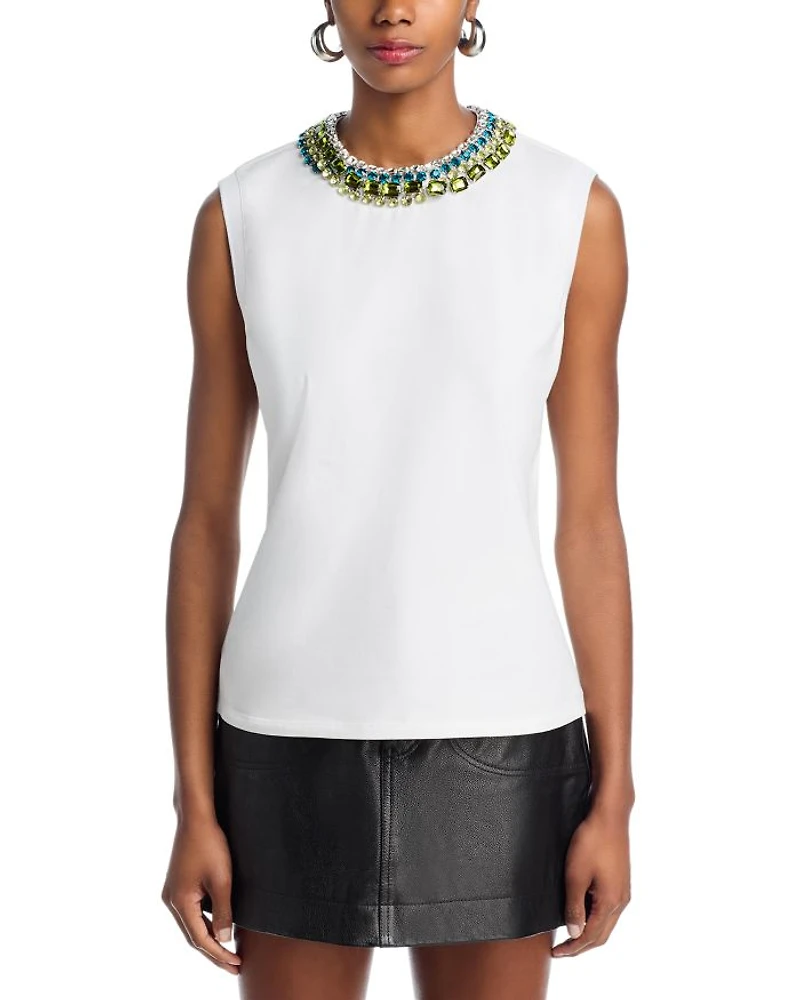 Blaine Embellished Muscle Tee