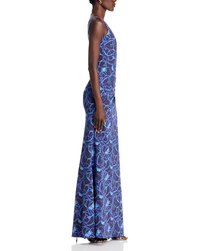 Iriza Long Print Dress