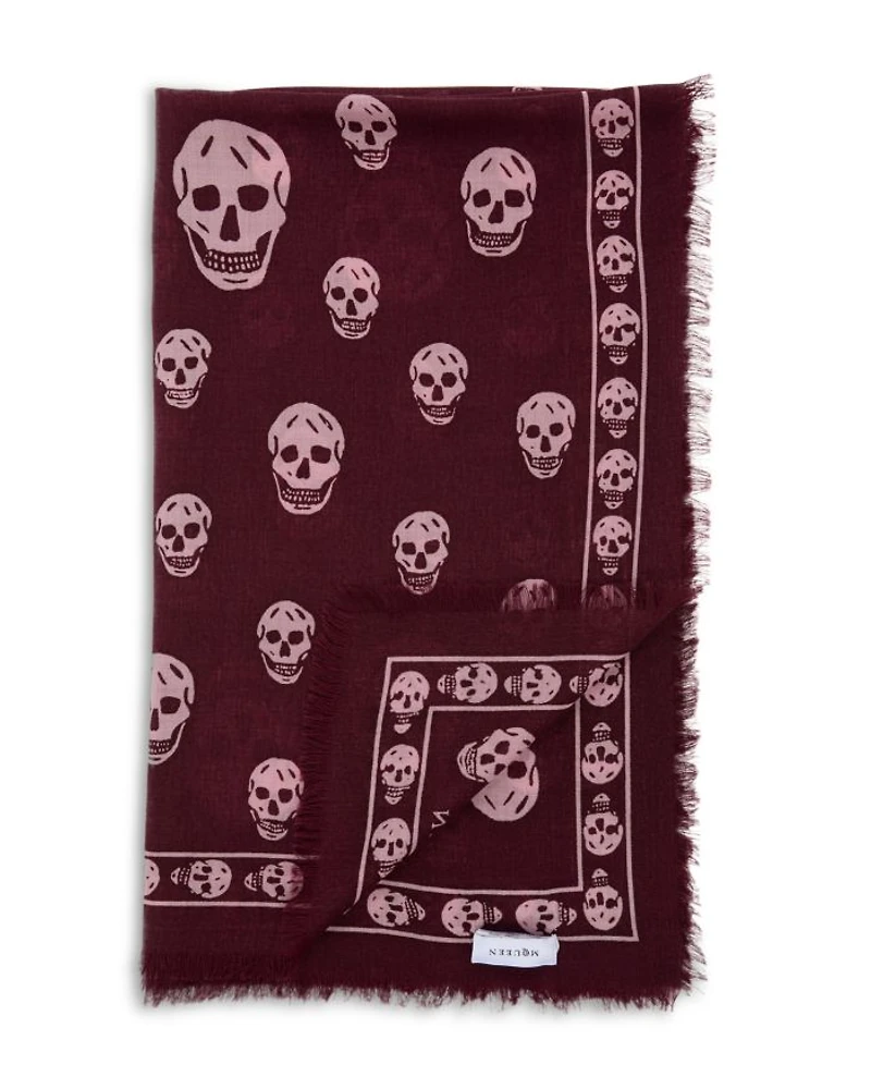 Classic Skull Wool Scarf