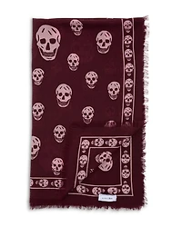 Classic Skull Wool Scarf
