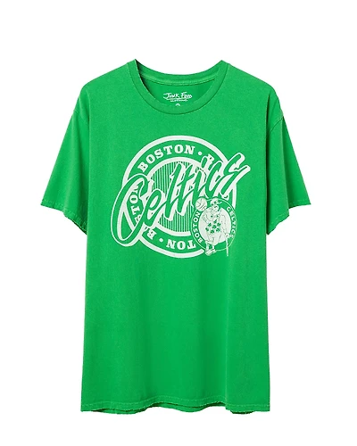 Junk Food Clothing Unisex Nba Boston Celtics Crest Vintage Tee
