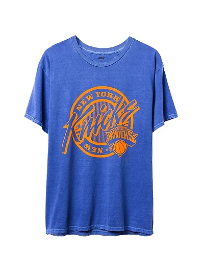 Junk Food Clothing Unisex Nba New York Knicks Crest Vintage Tee