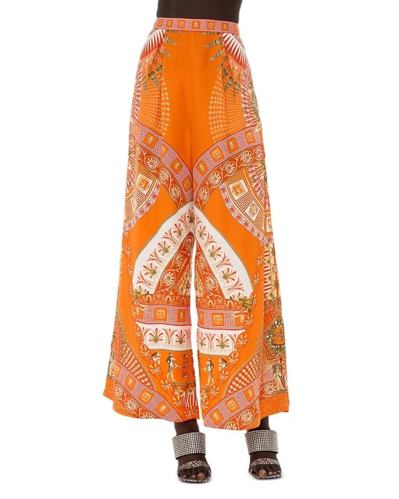 Silk Wide Leg Pants