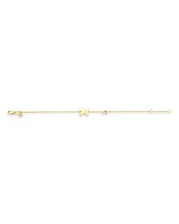 Wicked x Sydney Evan14K Yellow Gold Glinda Pure Butterfly Pink Sapphire Chain Bracelet