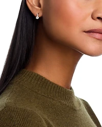 14K White Gold Diamond Drop Earrings, 1.0 tcw