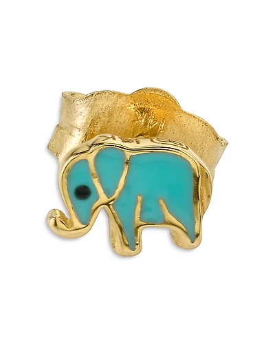 Sydney Evan 14K Yellow Gold Elephant Single Stud Earring