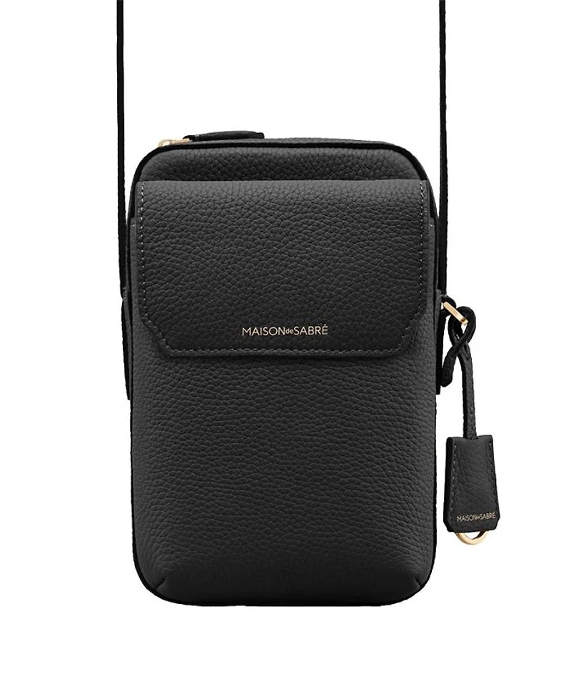 Leather Zip Phone Pouch