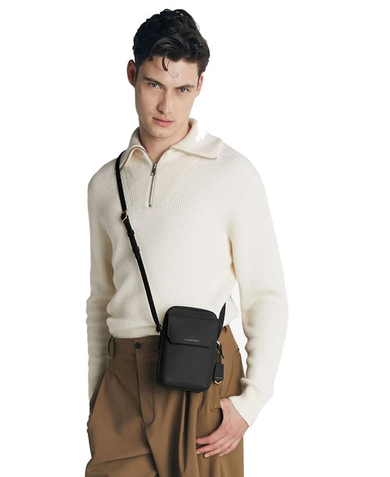 Leather Zip Phone Pouch