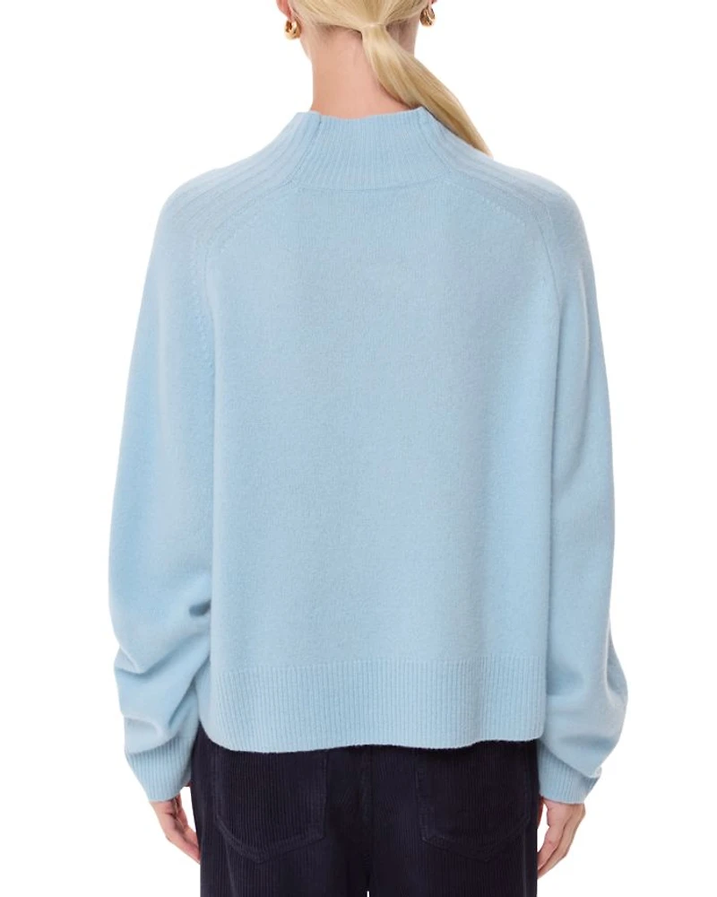 Wool Funnel Neck Knit Sweater