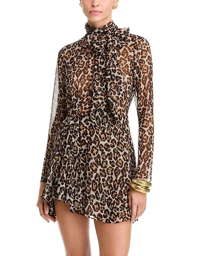 Carlotta Leopard Print Mini Dress