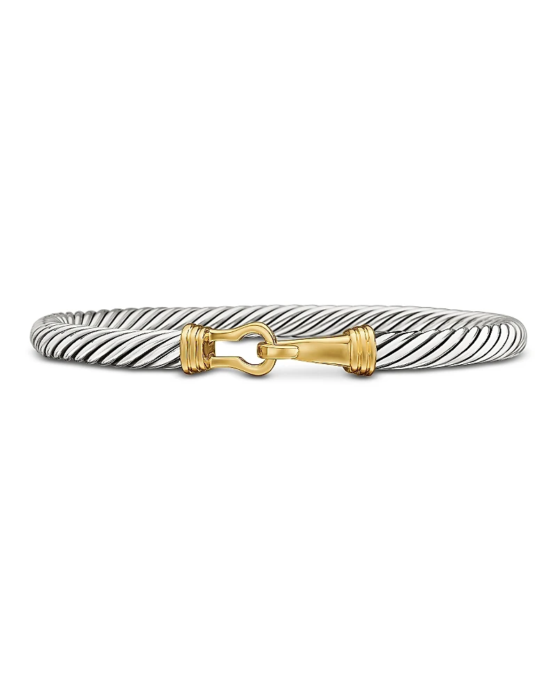 David Yurman Cable Buckle Bracelet with Gold