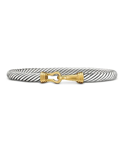 David Yurman Cable Buckle Bracelet with Gold