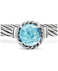 Petite Châtelaine ® Bracelet Sterling Silver with Blue Topaz, 3mm