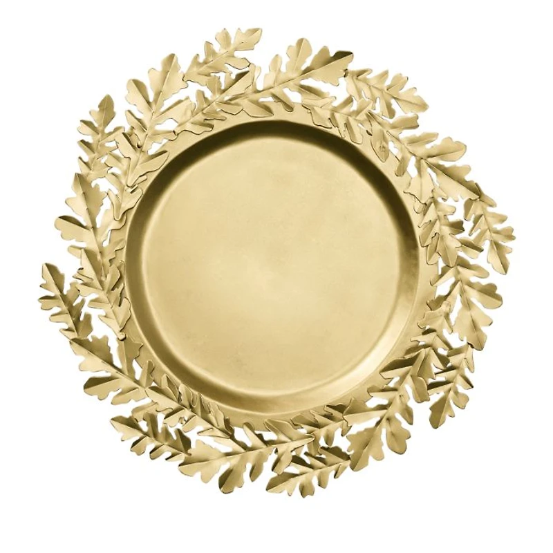 Gilded Leaves Charger, Set of 4