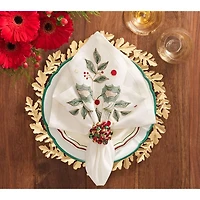 Gilded Leaves Charger, Set of 4