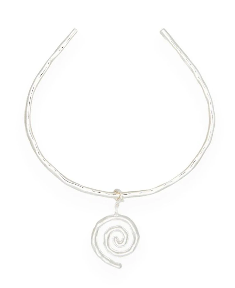 Sacred Spiral Choker in Silver