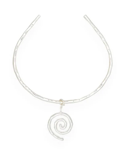 Sacred Spiral Choker in Silver