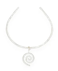 Sacred Spiral Choker in Silver