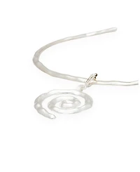Sacred Spiral Choker in Silver