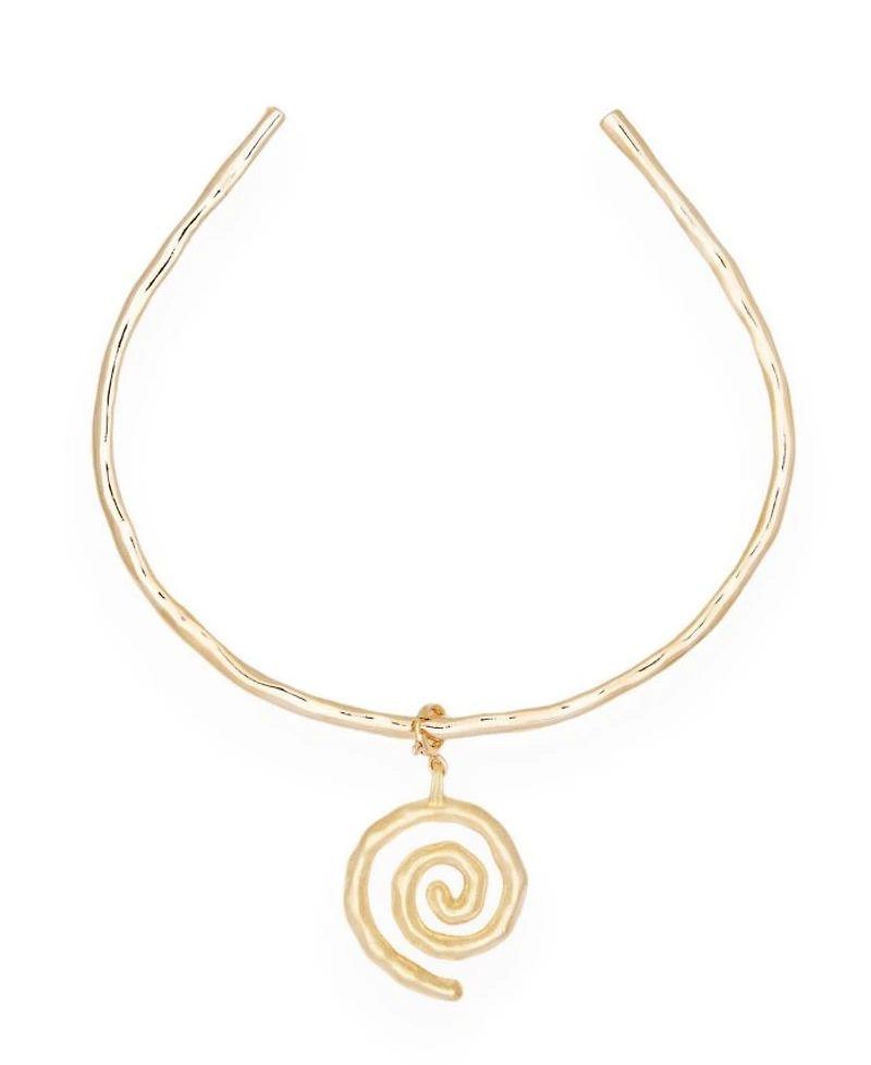 Sacred Spiral Choker in Gold